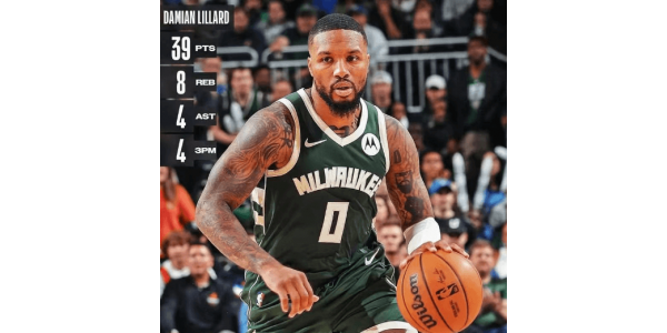 Lillard je u svom debiju postavio novi rekord u povijesti Bucksa